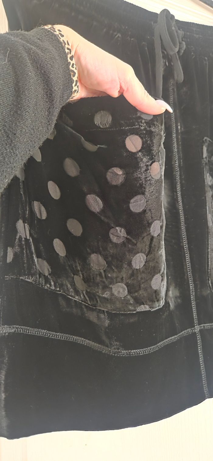 Jupe Velours SONIA by Sonia Rykiel XL – Soie & Viscose – Chic Parisien - photo numéro 5