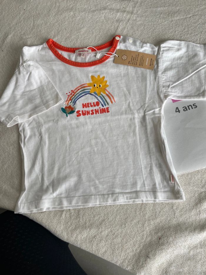 T-shirt catimini 4 ans neuf - photo numéro 2