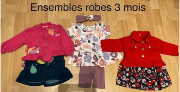 3 ensembles robes 3 mois