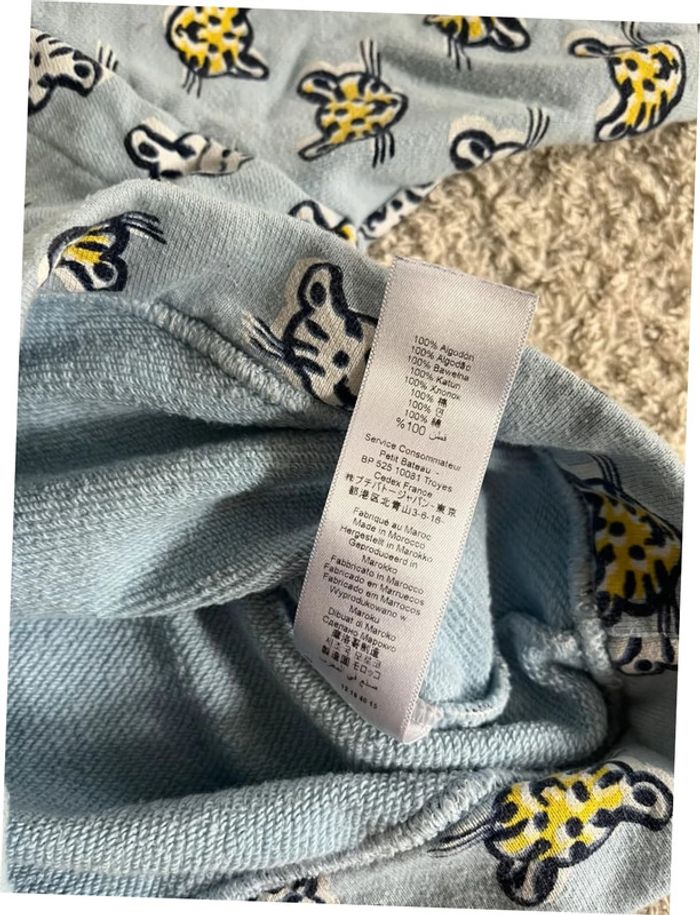 Pull sweat dessin tigre 🐯 taille 24 mois Petit Bateau - photo numéro 6