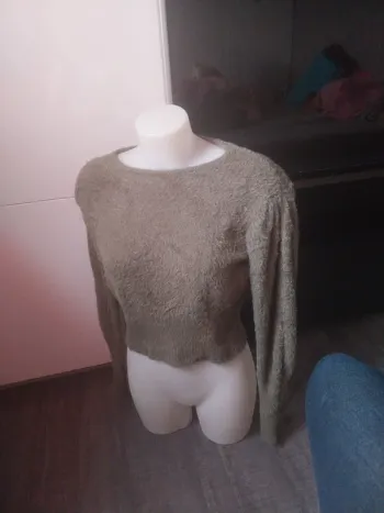 Pull tout doux chaud kaki