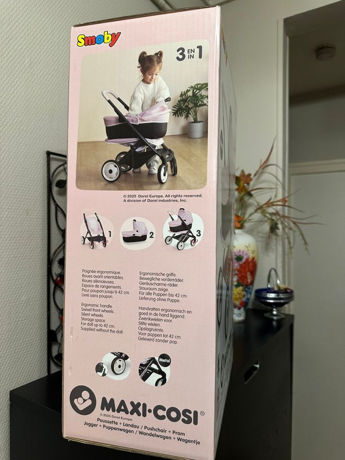 Jeu poussette Maxi-Cosi Smoby 3 en 1 - photo numéro 3