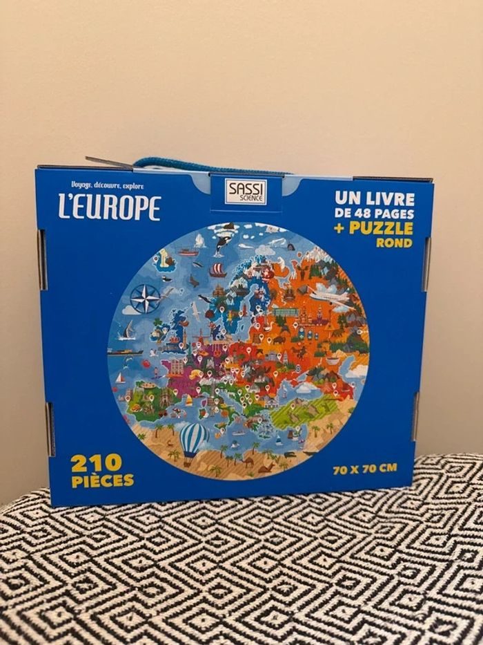 Sassi - Voyage, découvre, explore : L'Europe Puzzle et livre - photo numéro 2
