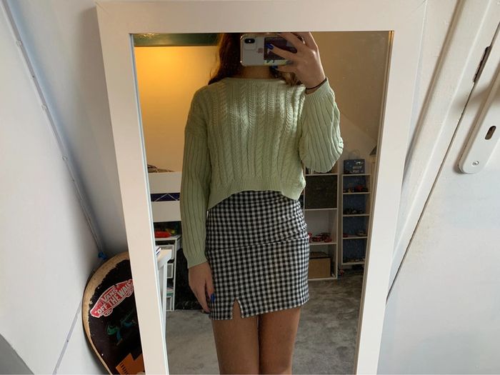Pull vert menthe - photo numéro 3