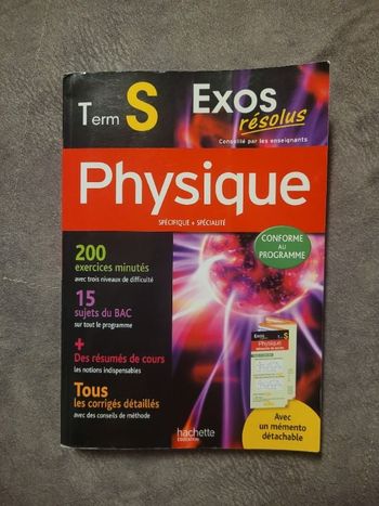 Exos Resolus Physique Term S Par Jean-Marie Belières