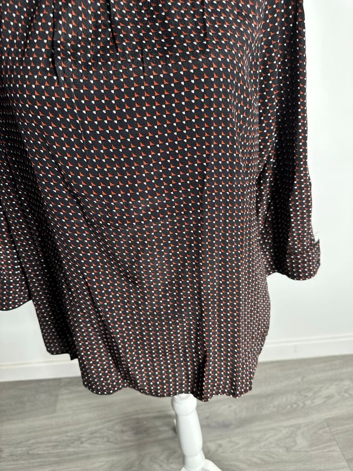 Blouse bariolée noire et rouge Maison 123 T40 L - photo numéro 4