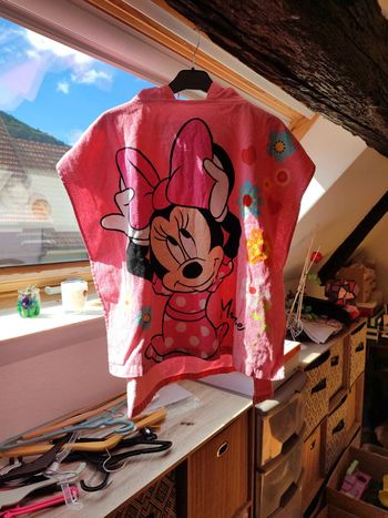 Sortie de bain rose Minnie