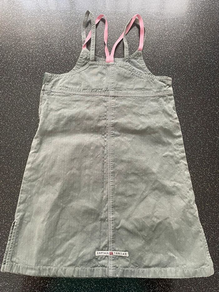 Captain Tortue - robe kaki avec une fleur 5 ans - photo numéro 2