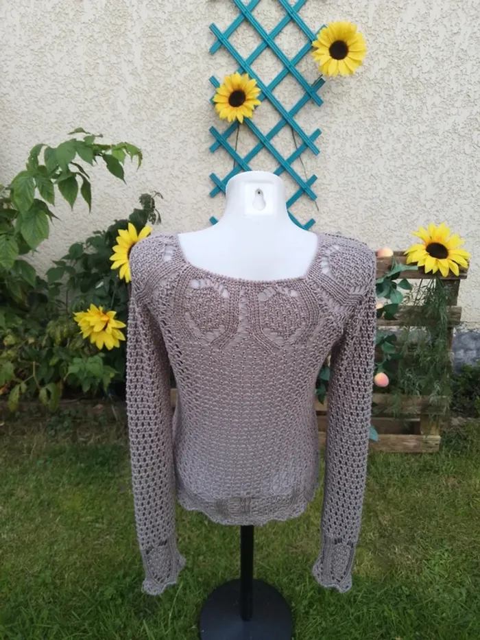 Pull grosses mailles taille unique ( mesures dans l'annonce) - photo numéro 6