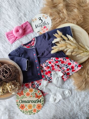 Ensemble complet sergent major fille 3 mois 🎀