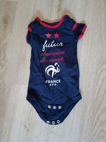 Body fff de l'équipe de France, taille 3 mois