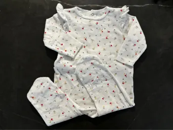 Pyjama chaud Gémo 12 mois - Fleurs