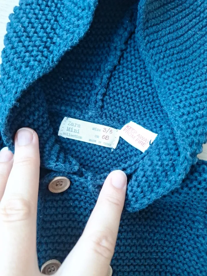 Gilet bleu marine Zara 🙂 - photo numéro 3