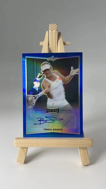 Carte de tennis leaf métal Timea Babos BA-TBI 2016 bleu 27/50
