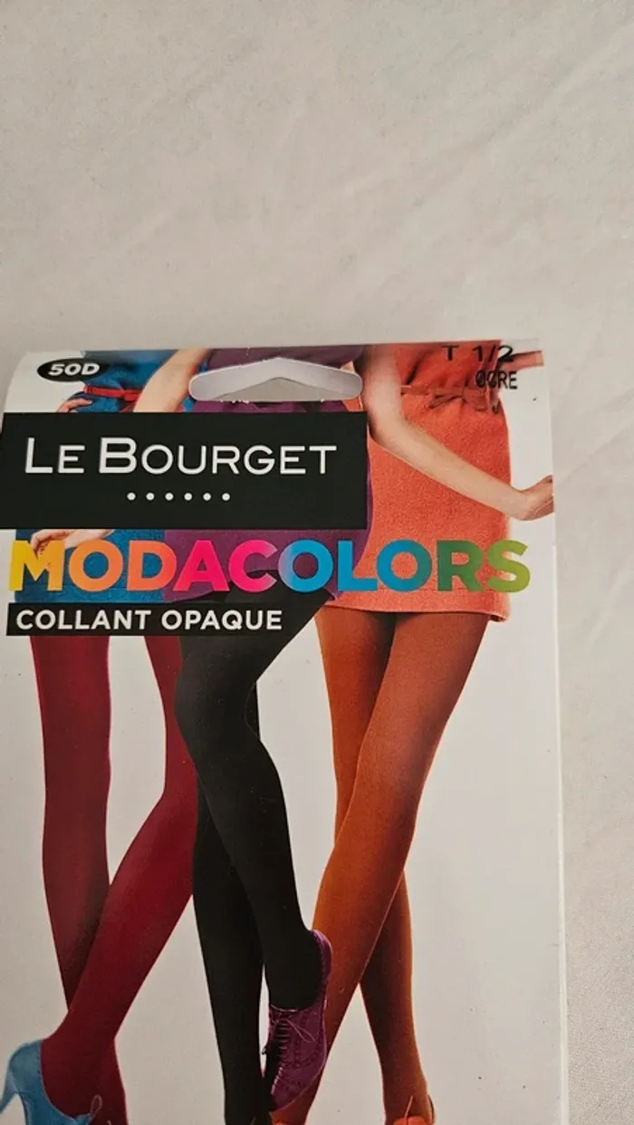 Collant opaque Le Bourget Modacolors - Ocre- Taille 1/2 - 50D - photo numéro 2
