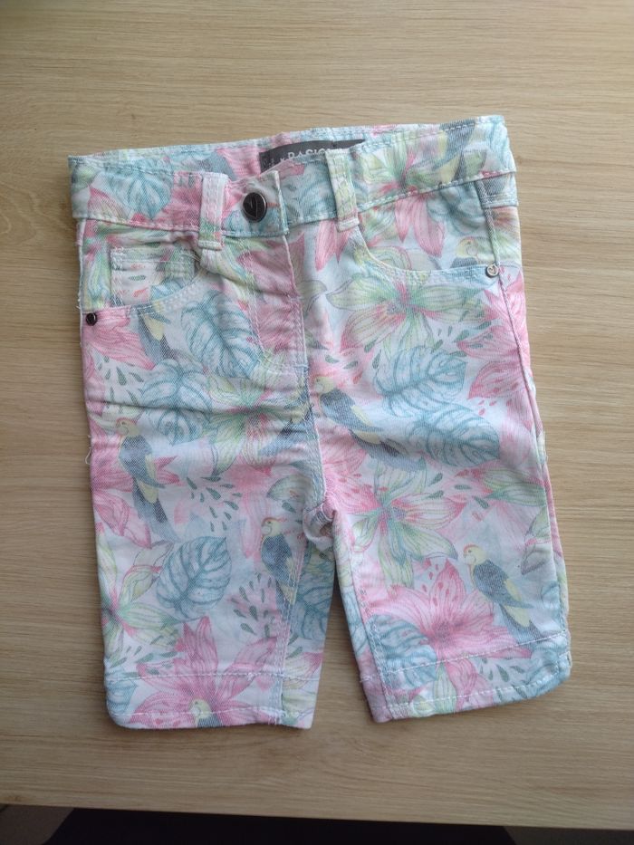 Pantalon court bébé fille Orchestra 9 mois