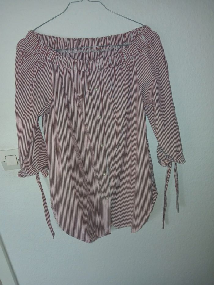 Blouse à rayures épaules dénudées – très confortable ! - photo numéro 2
