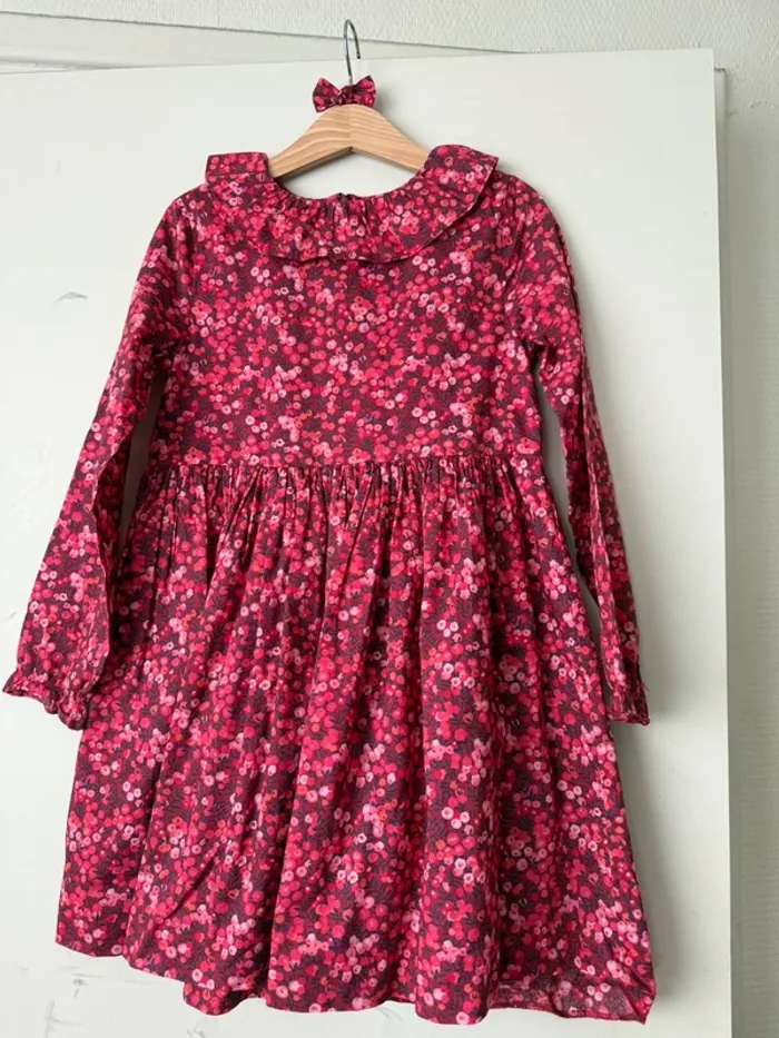 Robe jacadi liberty et barrette