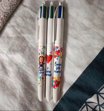 Stylos bic 4 couleurs super maman