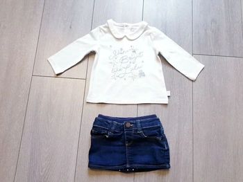 Ensemble 2 pièces. Fille 12 mois. Marque Lulu castagnette/ Gap