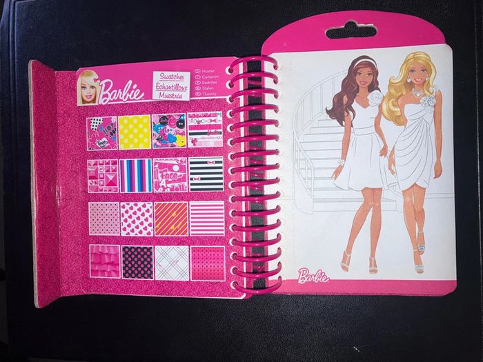 Carnet Notebook Design Mode Barbie - Fashion Mini Sketch Set - photo numéro 4