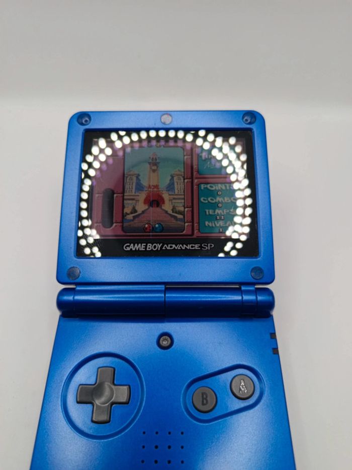 Game boy advance SP Bleu métal vendu en loose - photo numéro 9