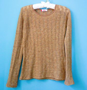 Pull Laine Femme 2026 S 36 beige ficelle tres bon état