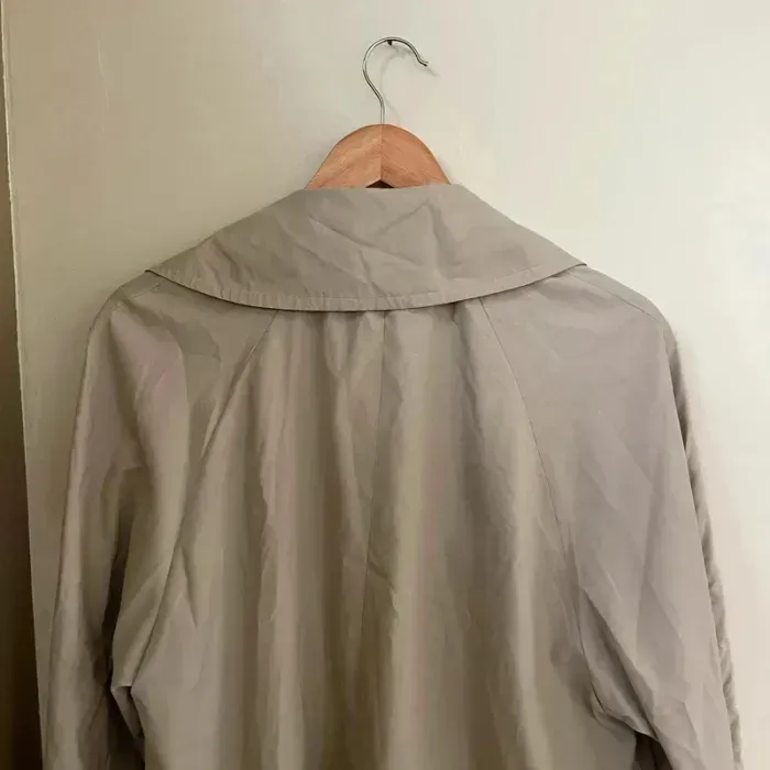 Veste trench beige La City T38-40 coupe droite fluide, col à revers, mi-saison léger V038 - photo numéro 6