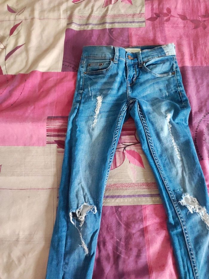 Jean style usée - photo numéro 3