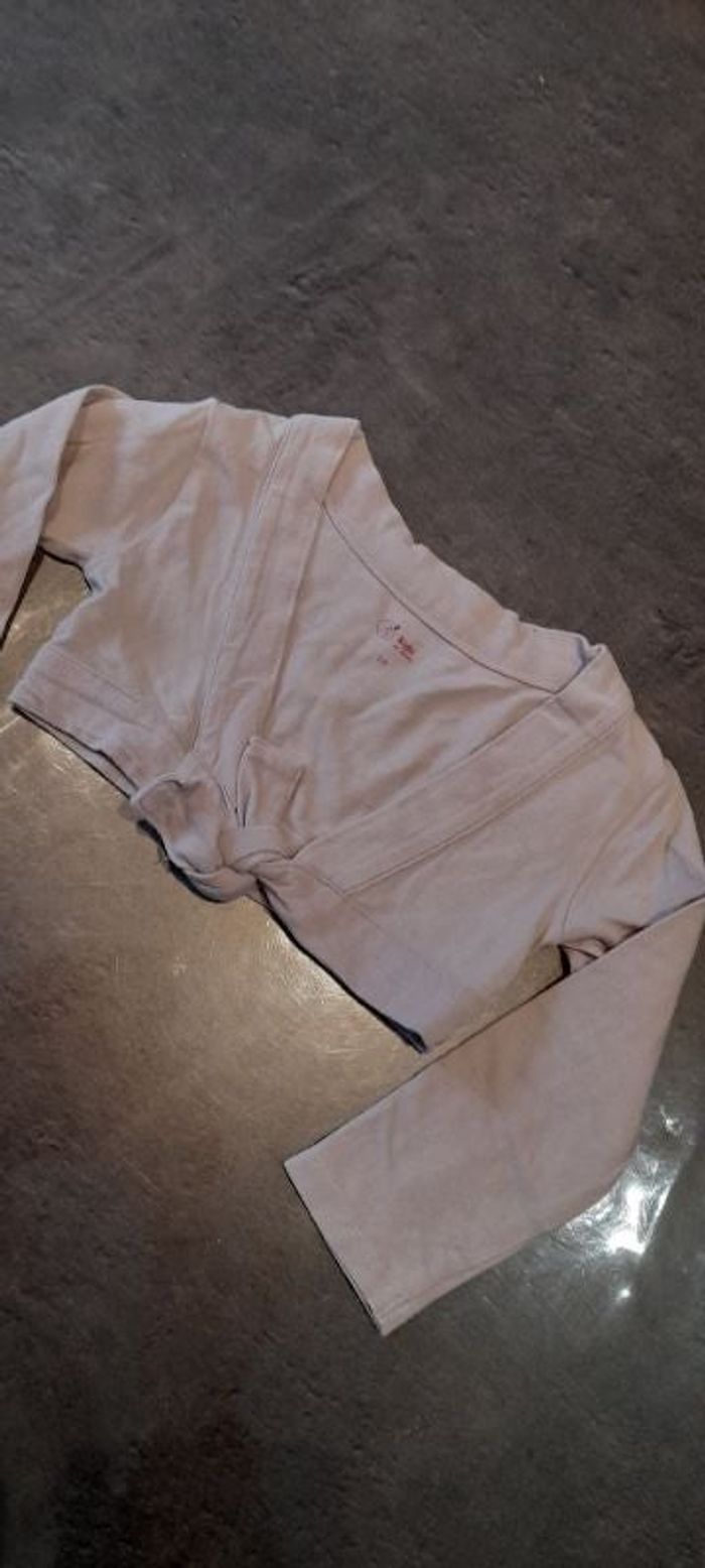 Gilet bolero gris 3 ans