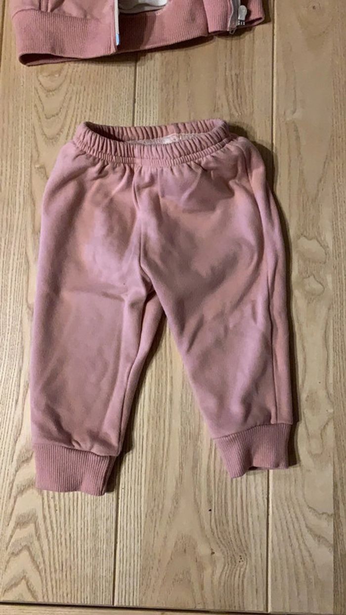 Ensemble hiver pantalon, pull fin et veste à capuche 12mois - photo numéro 2