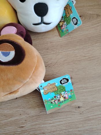 Lot de 3 peluches Animal Crossing neuf 18 cm