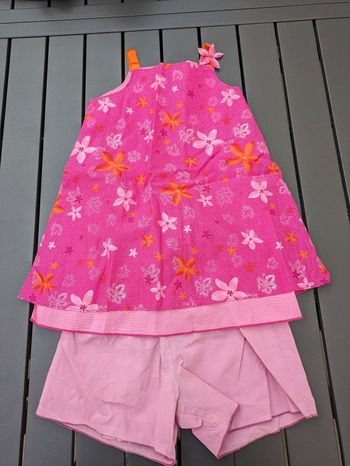 Robe short fleurs Vertbaudet fille 18 mois