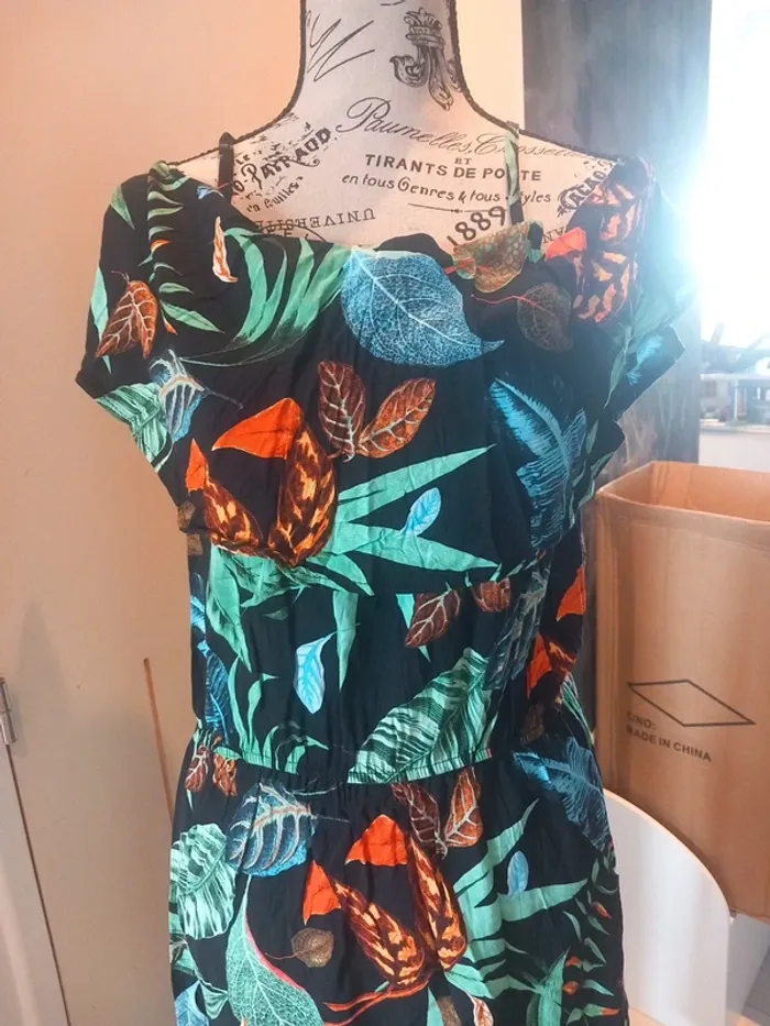 Robe longue été tropicale M - photo numéro 2
