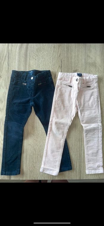Lot pantalons velours