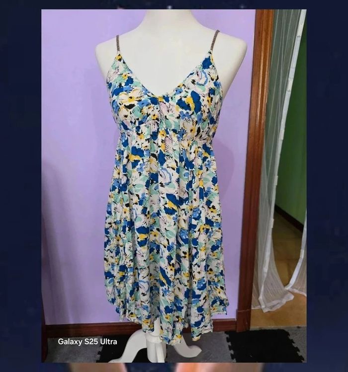 Vestido flores azul - photo numéro 2