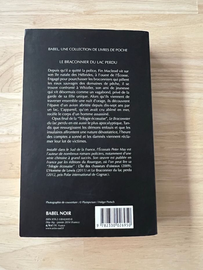 Livre Le Braconnier du Lac Perdu – Peter May – Bon État - photo numéro 7