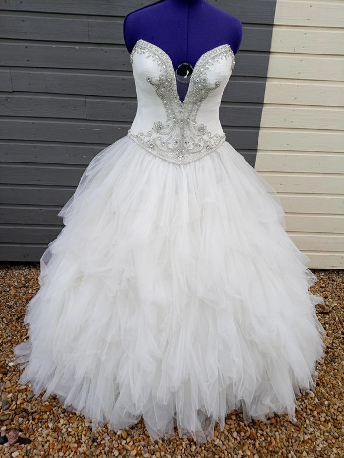 bustier corsage de Robe de mariée originale neuf - photo numéro 2