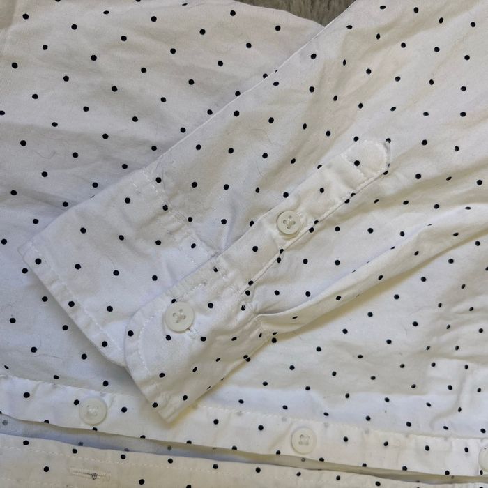 Chemise blanche à petit pois noir - photo numéro 4