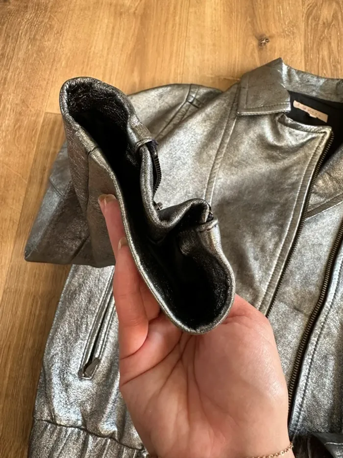 Perfecto Sandro argenté taille 36 - photo numéro 12