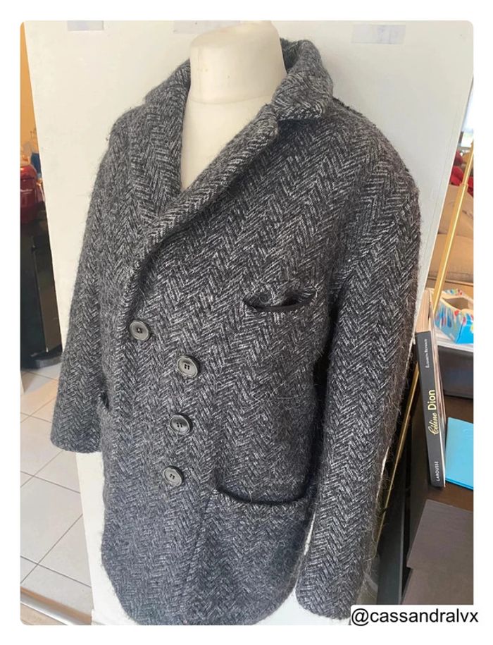 Manteau en laine gris - Isabel Marrant - photo numéro 4