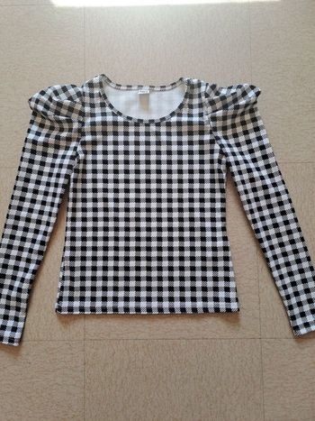 Haut fille manches longues manches " gigot" / T. 9 ans / " Shein " / Neuf.