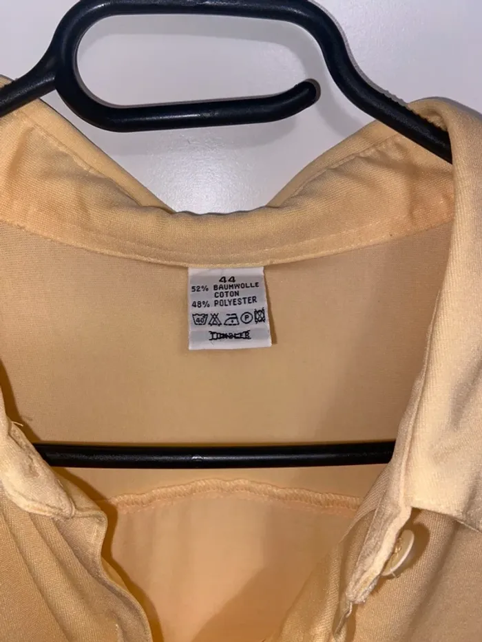Chemise jaune coton - photo numéro 4