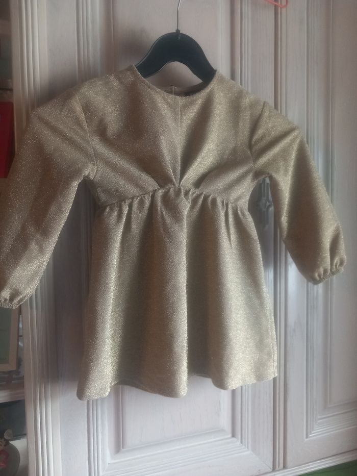 Robe manches longues pailletée 3 ans