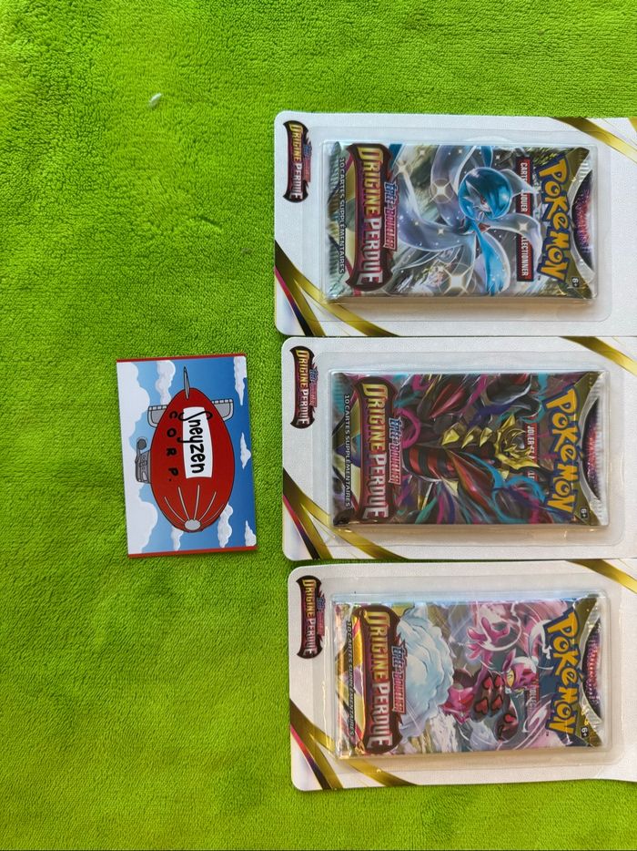 Lot de 3 blisters Boosters Pokémon Origine Perdue EB11 Neuf et Scellé - photo numéro 2