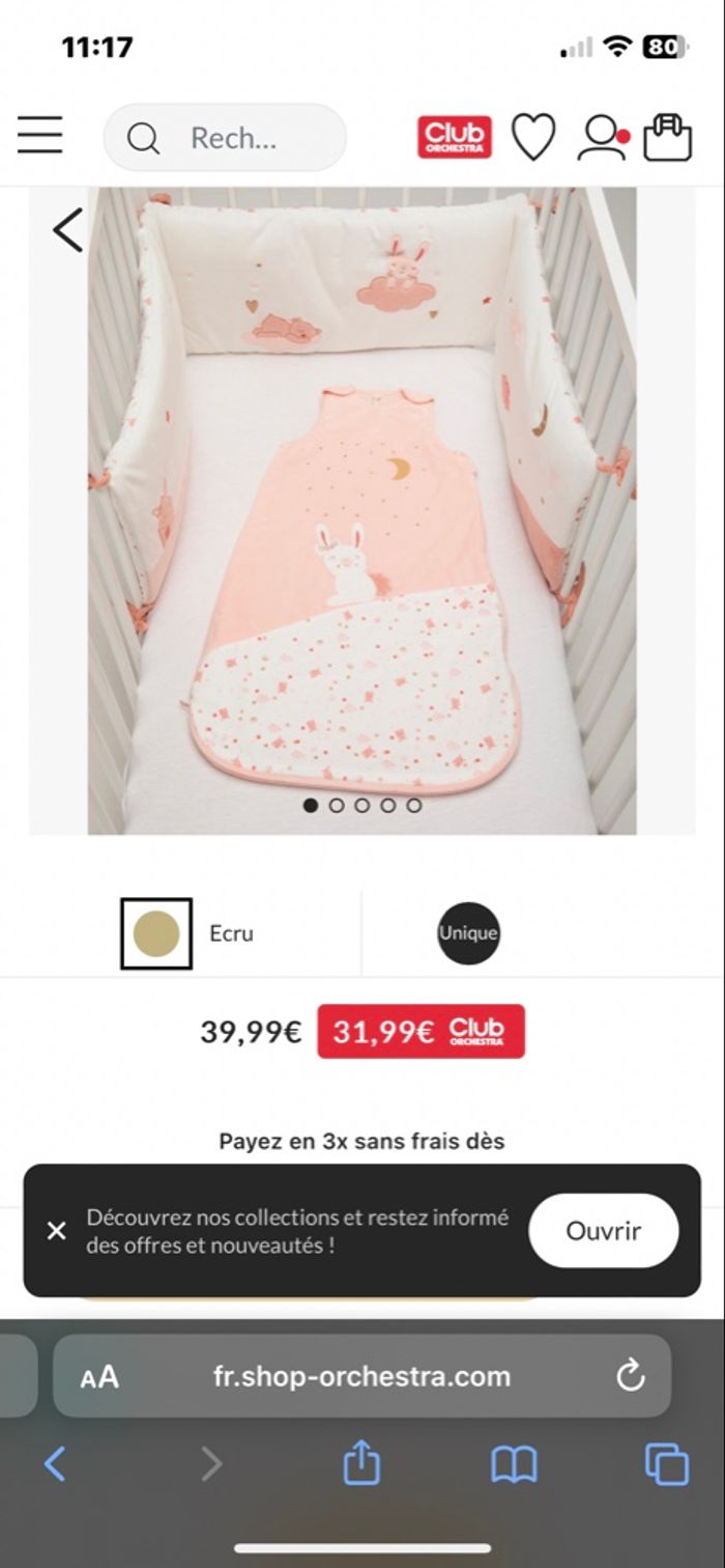Tour de lit little princesse