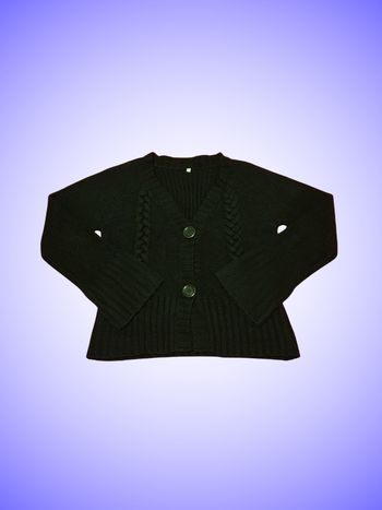Gilet Cardigan Manches Larges Noir Taille 40 (L) Sans Marque