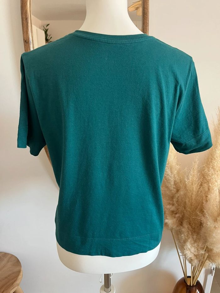 T-shirt bleu/vert canard Camaïeu - photo numéro 6