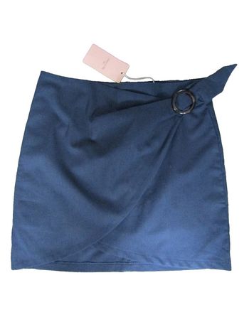 jupe courte en 70%coton 30%lin  couleur marine  marque grace & mila taille indiquée M = 38/40