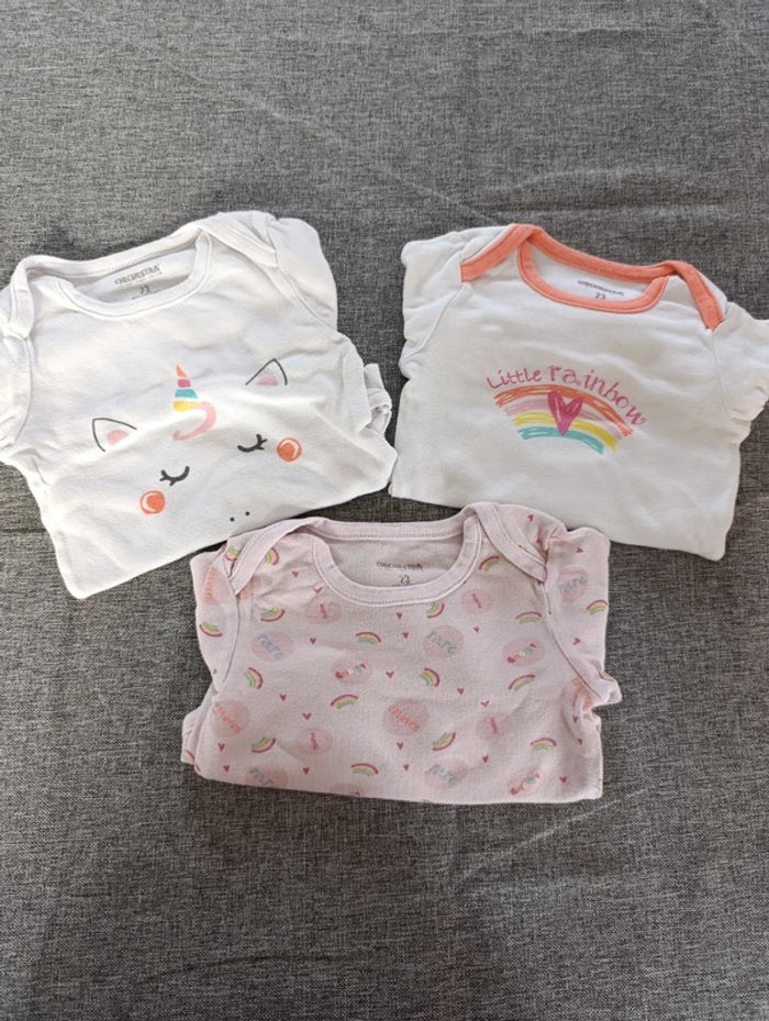 Lot de 3 bodys 23m Orchestra